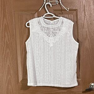 Wish Textured Women's White Blouse